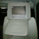 Range Rover Sport DVD headrest screens 2